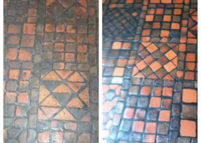antique tile & grout restoration
