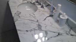 Bathroom Marble Vanity Top Refinishing Project