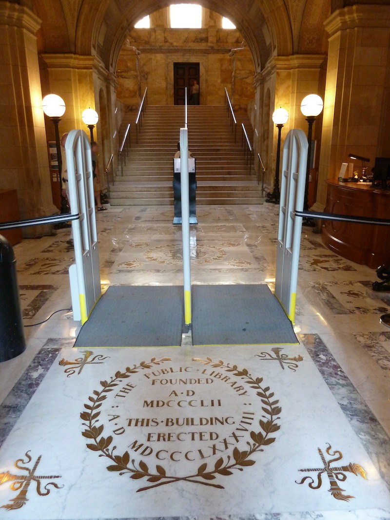 Boston Public Library Marble Entrance