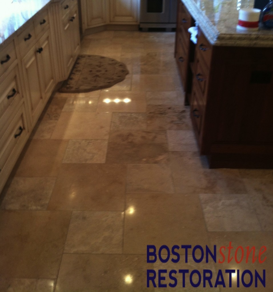 travertine floor cleaning polishing after weston, ma