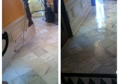 100 year old marble floor restoration Back Bay Boston