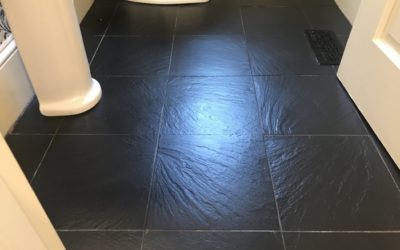 Damaged Wellesley Slate Floor Repaired