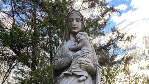 Mother & Child Statue Restoration in Brookline, MA