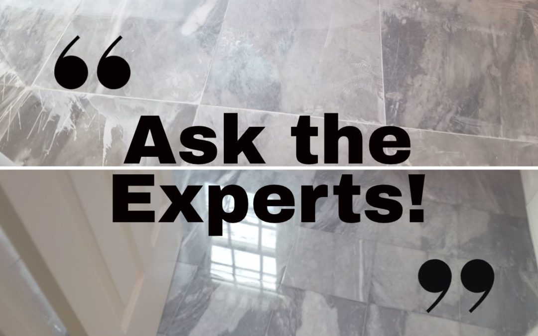 Vol. 1 Ask the Experts! What are the brown stains on my marble and matte vs. honed finishes