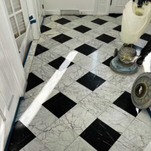 Marble tile and grout restoration renovation MA RI